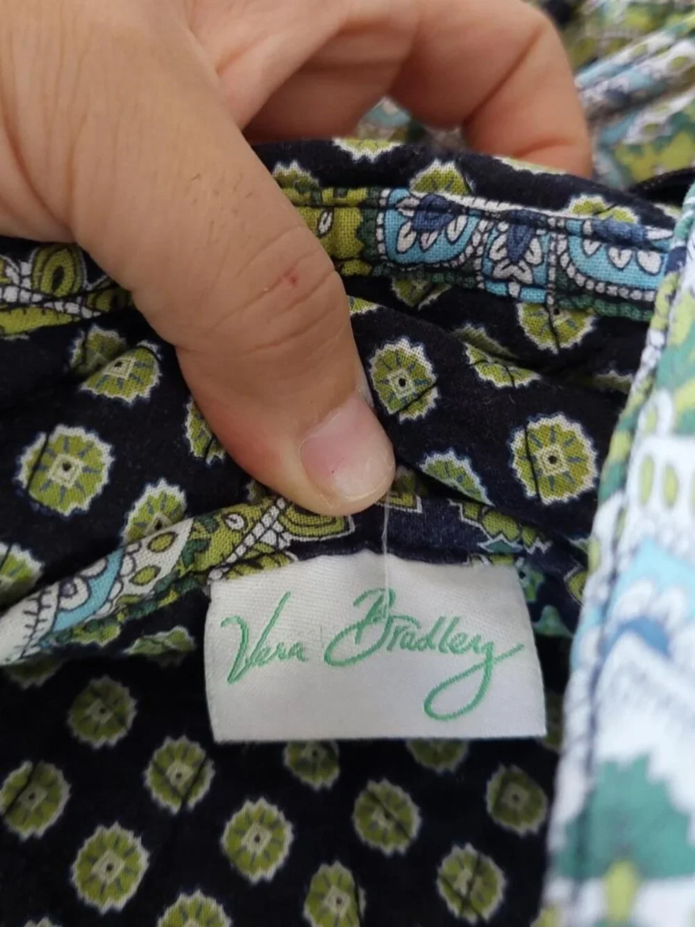 vintage Vera Bradley Cargo Sling shoulder bag in the retired Cambridge pattern,